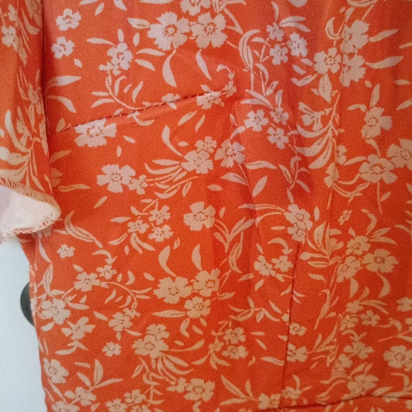 SHEIN Women's Short Sleeve Floral Print Ruffled Hem Dress New - Picture 9 of 12